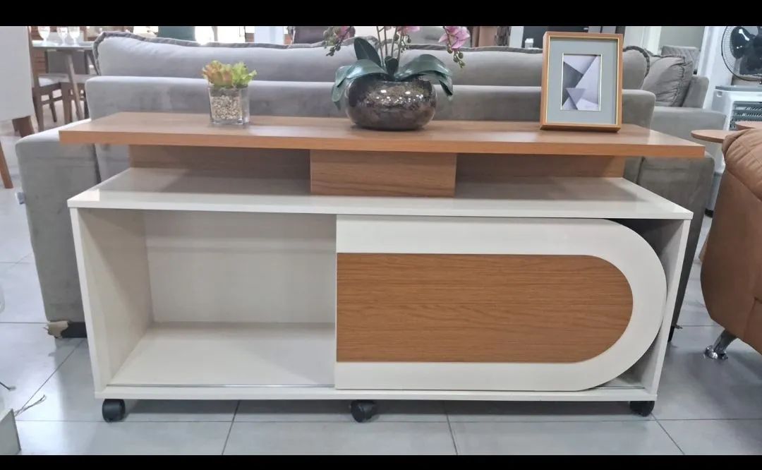 Rack bancada orbis pra TV até 55 polegadas 