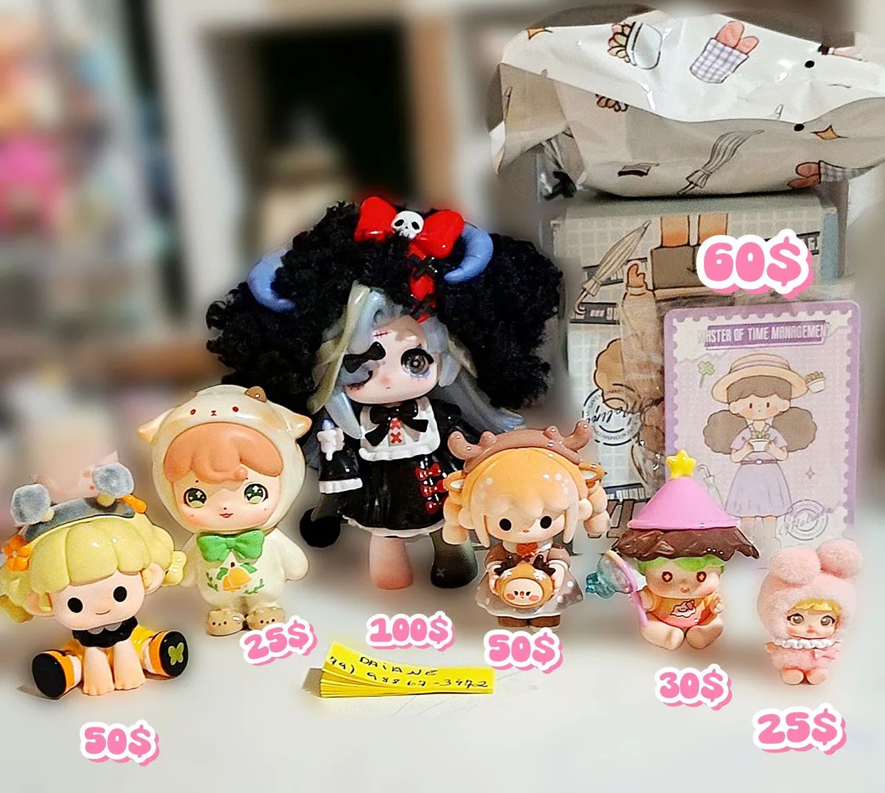 Bonecas mini figures nommi ,Molinta,ninita etc..