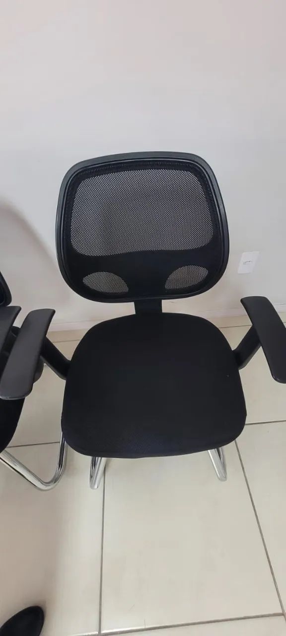 Cadeiras de Escritório com Braços e Encosto Mesh - Foto 2