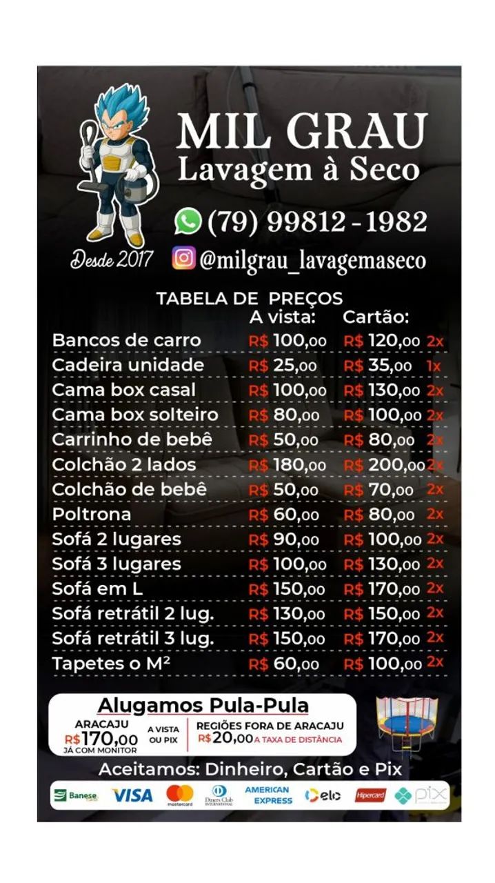 Limpa sofá e poltrona