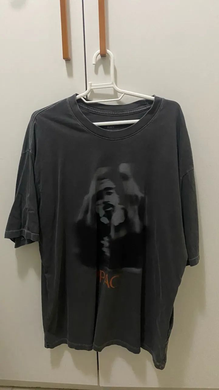 Camisa 2pac preta oversized 