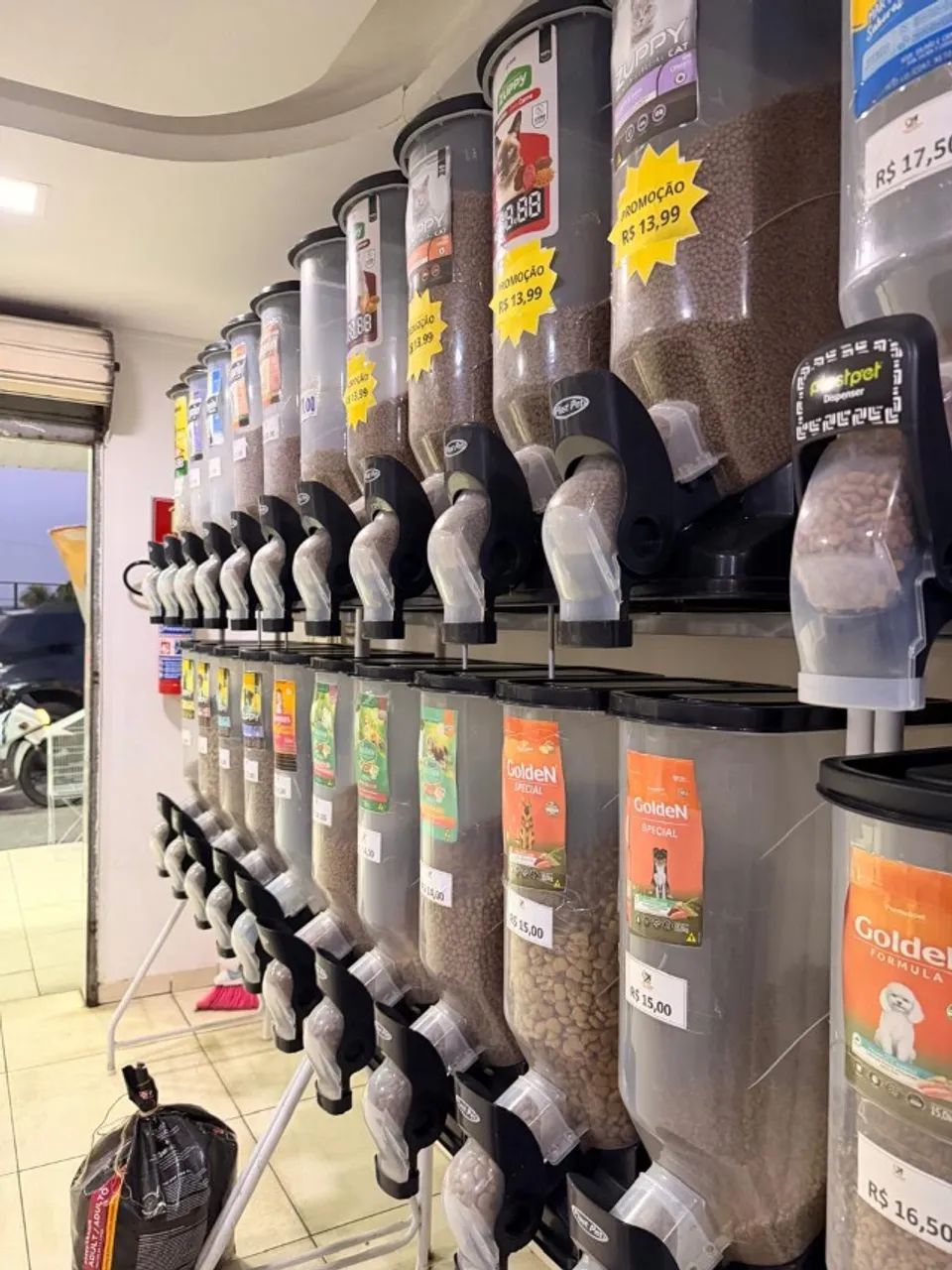 Expositor/Dispenser de ração 40lt 10und cada Plat Pet - Foto 2