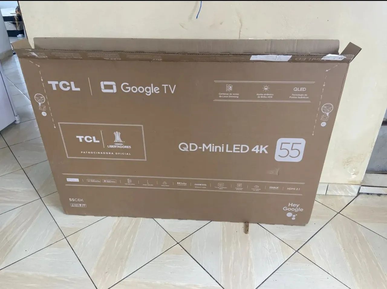 TV TCL C6K 55 POLEGADAS QD MINILED NOTA FICAL 1 MES DE USO