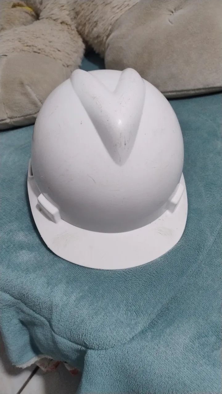 Capacete branco MSA para obra/construção - Foto 2