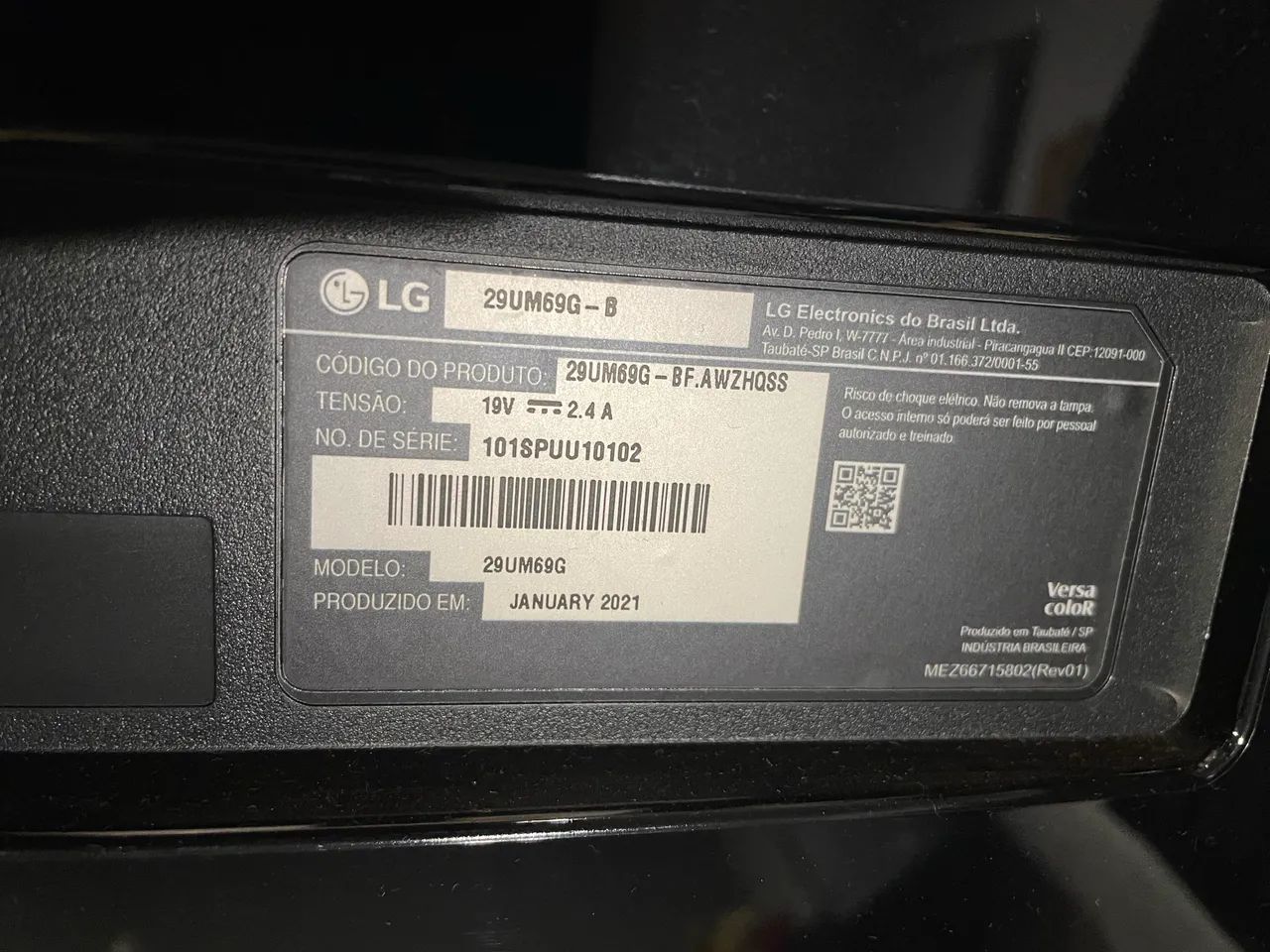 Monitor LG Wide 29