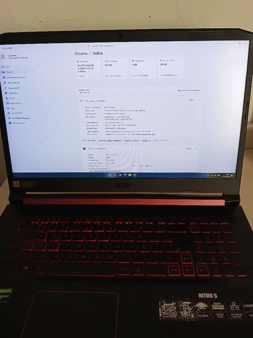 Notebook Acer Nitro 5 - Foto 2