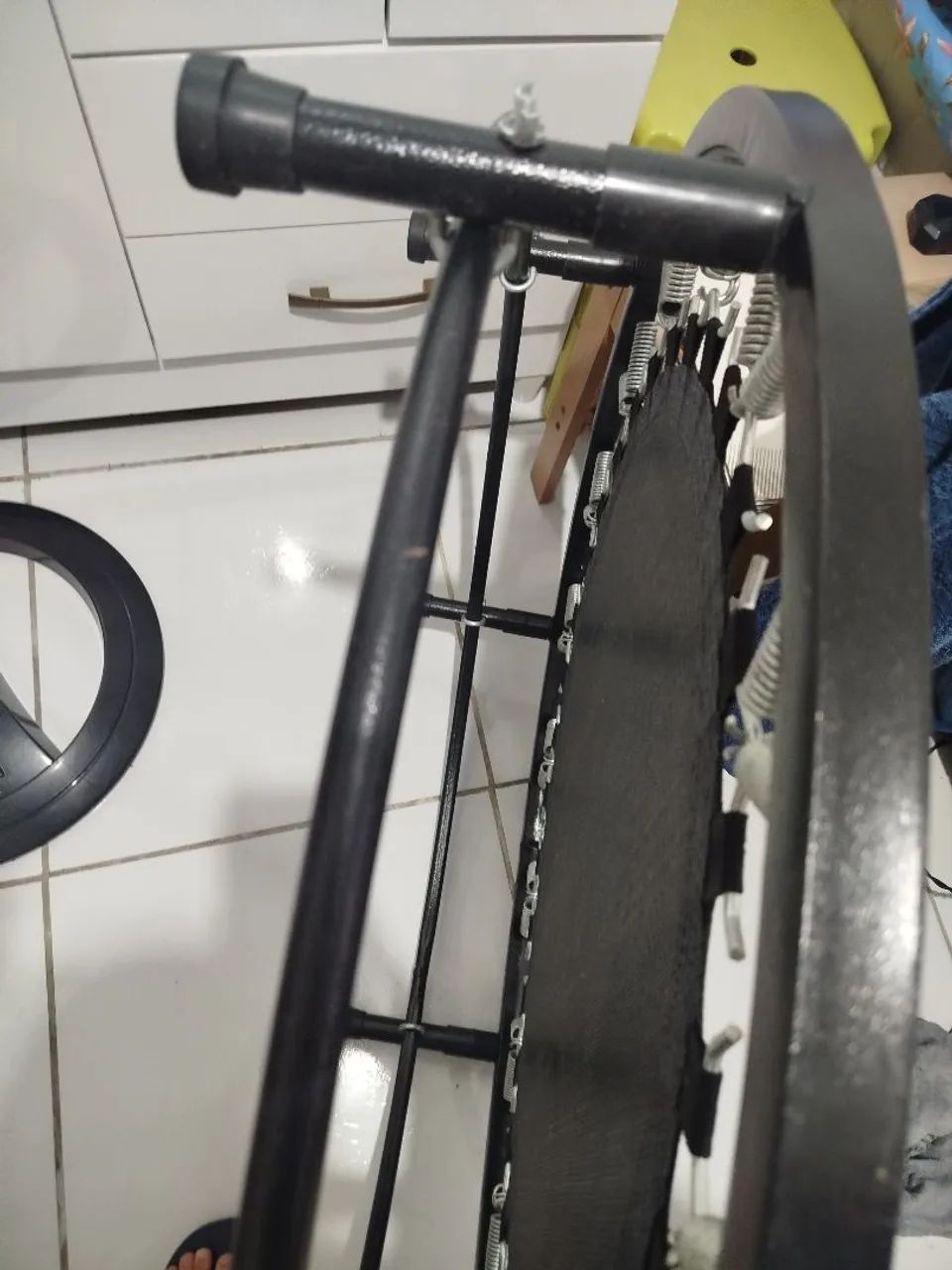 Mini trampolim Jump com aro de reforço - Foto 2