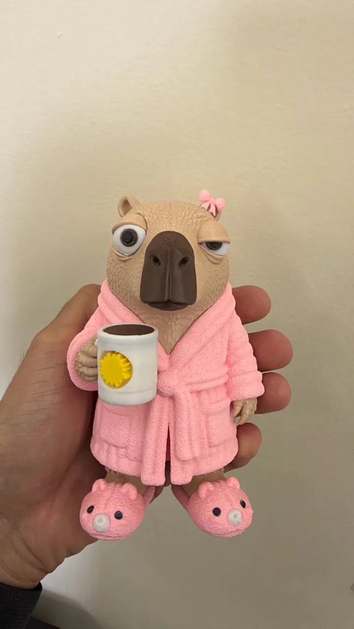 Capivara com sono em Impressão 3D - Foto 2