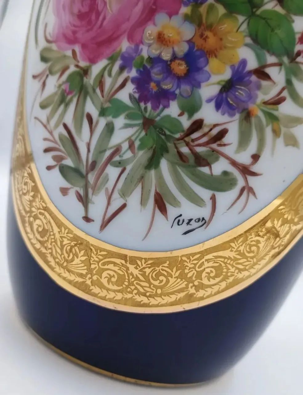 Antiguidade vaso porcelana LIMOGES França Atelier Camille Tharaud  - Foto 3