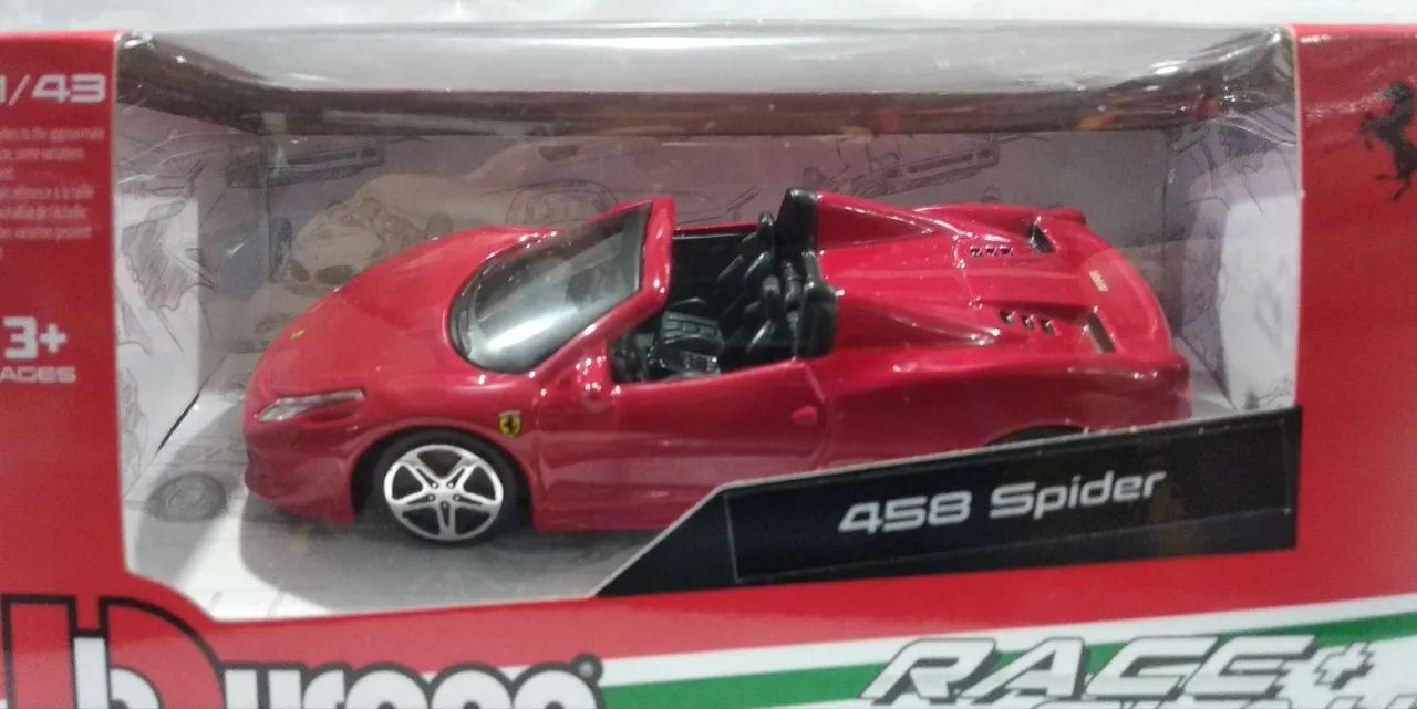 Miniatura Ferrari 458 Spider  1:43  Bburago - Foto 2