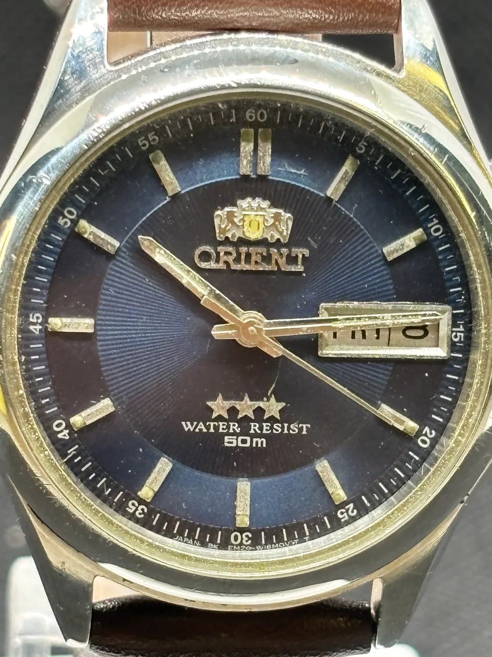 Relógio Orient Automático Azul metalizado  - Foto 3