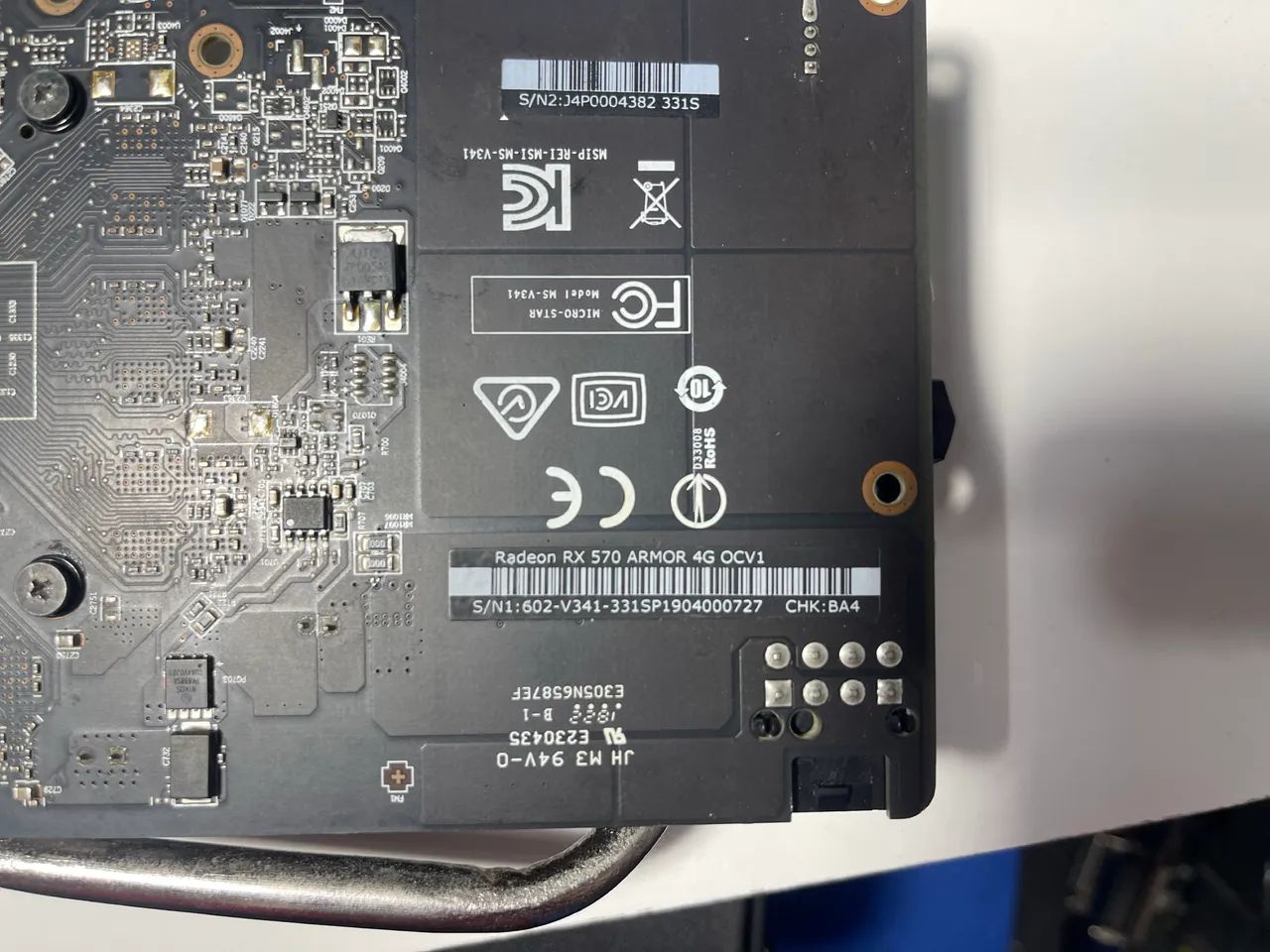 Placa de video Rx570 4gb(Retirada de peças) - Foto 3