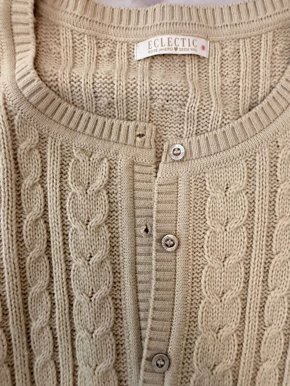 Casaco de Tricot - Tricô  - Foto 3