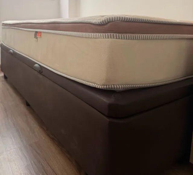 Cama Box Baú com Colchão de Solteiro - Foto 2