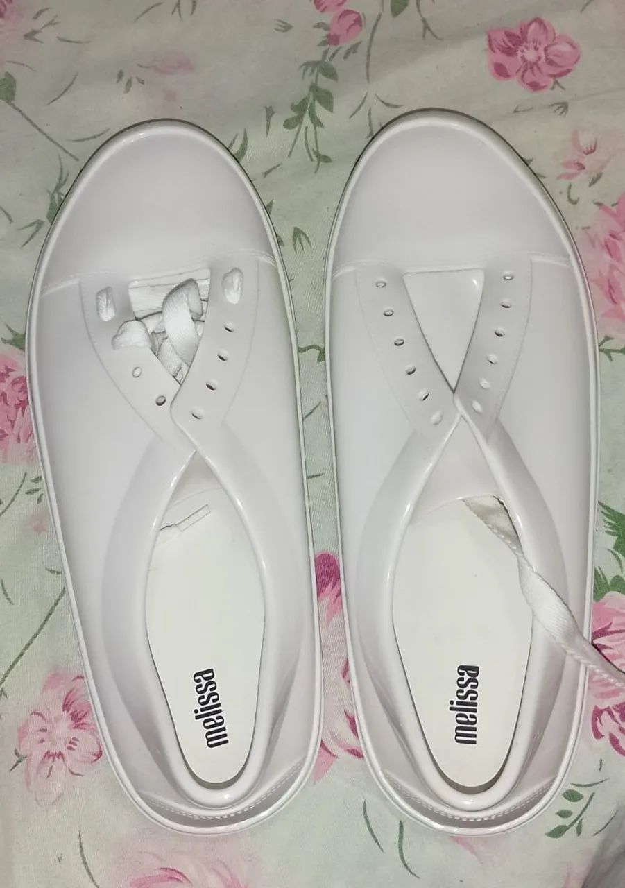 Sapato melissa 43/44 branco  - Foto 3