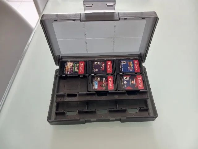 Case de jogos Nintendo Switch 1 e 2