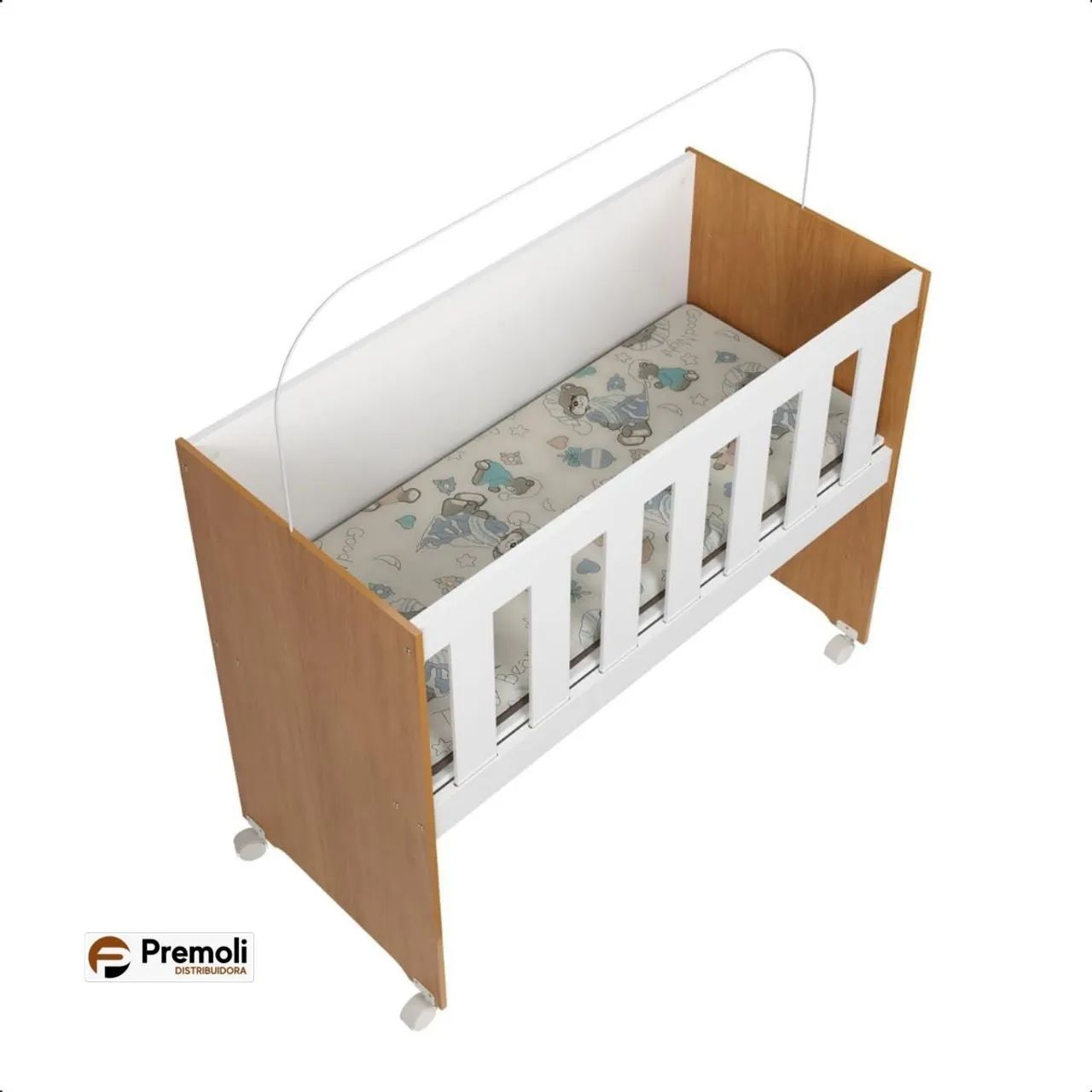 BERÇO 5 EM 1 C/ COLCHÃO 100% MDF - Foto 3