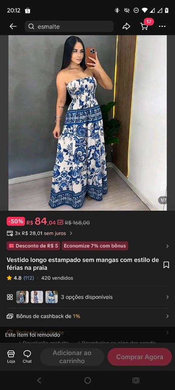 vestido longo estampado  - Foto 2