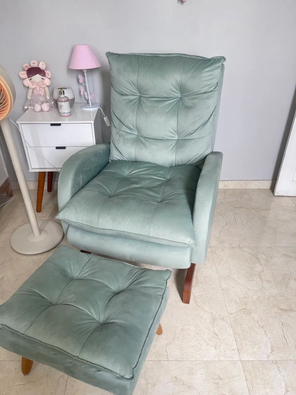 Poltrona de balanço com Puff - Foto 2