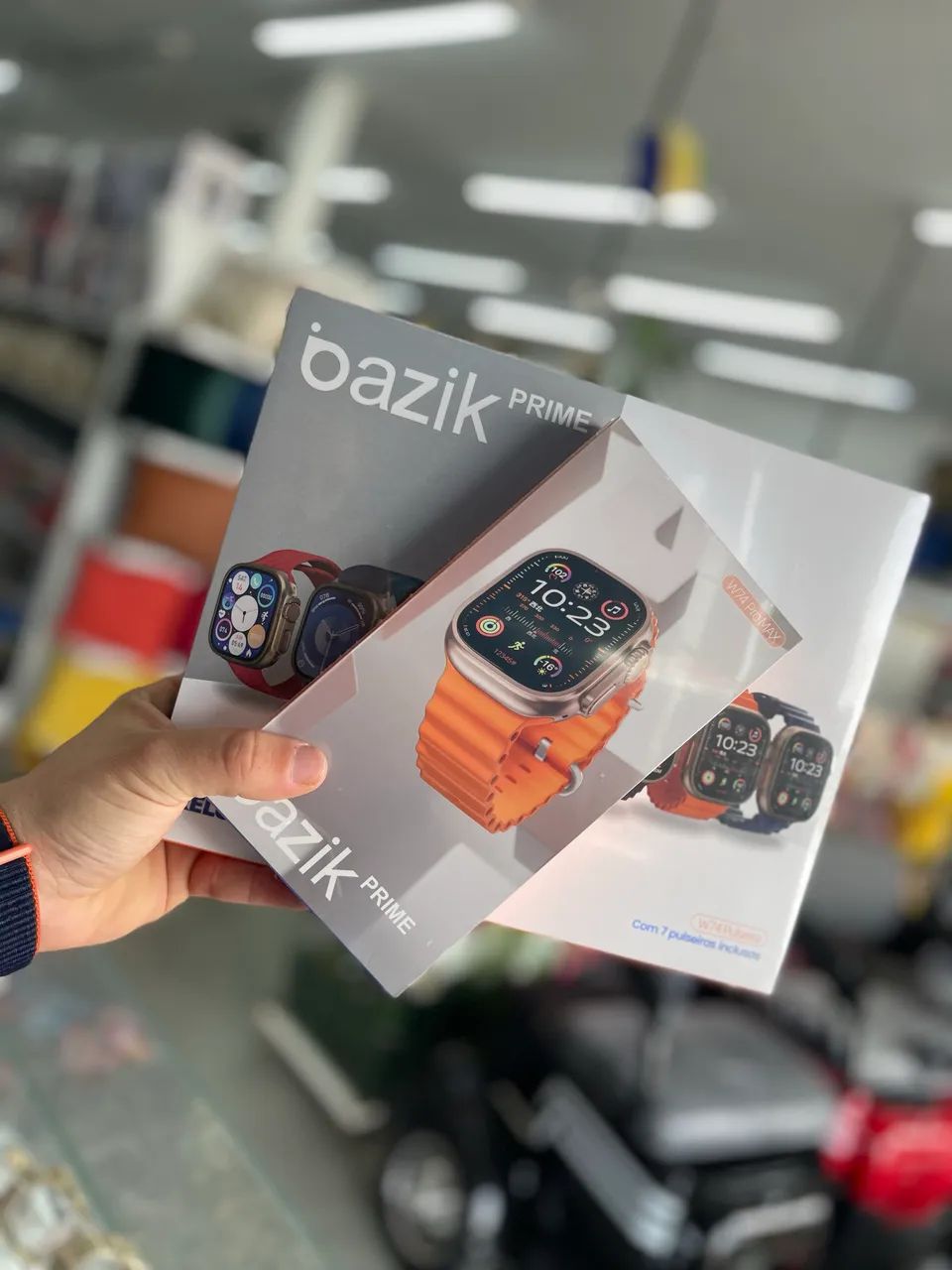 Smart Watch w74 pro + 7 pulseiras