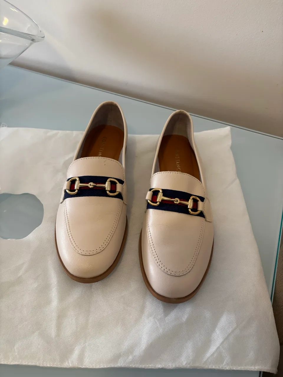 Mocassim offwhite novo Constance 