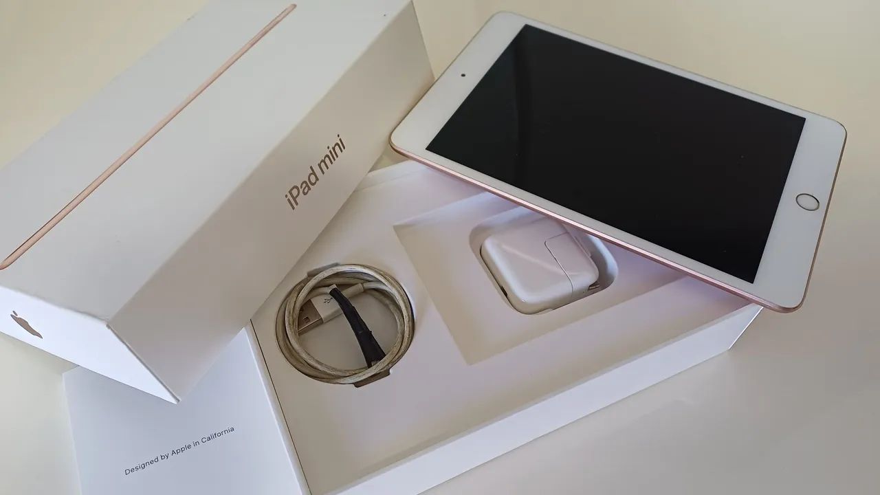 Ipad mini 5 geração GOLD - 64GB - Wi-Fi - com caixa e carregador