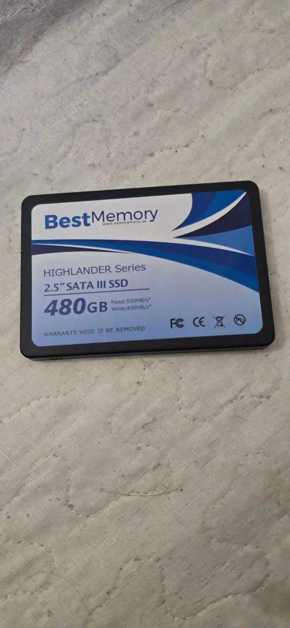 SSD 480GB 100% NOVO (com testes)