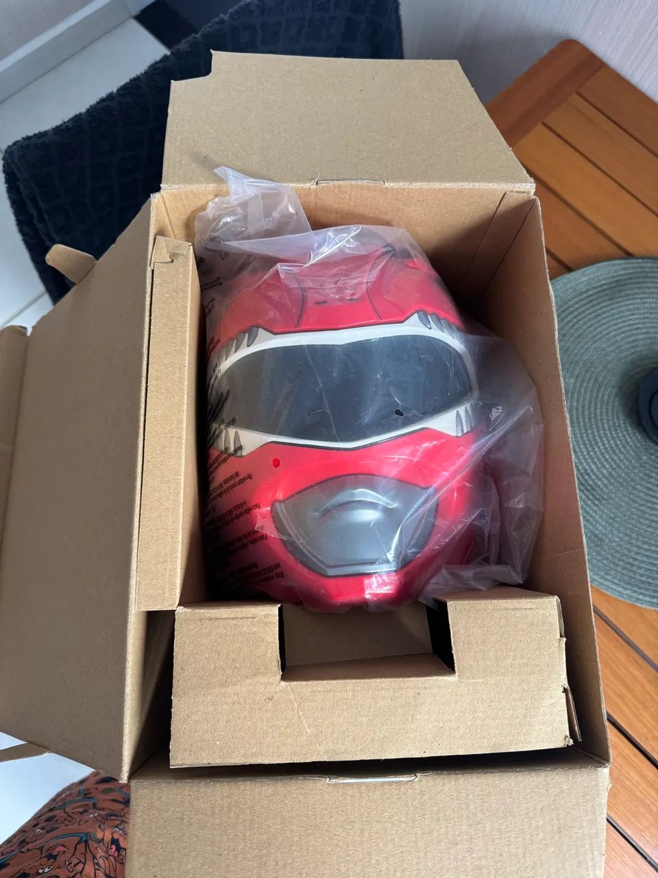 Capacete Ranger Vermelho Hasbro  - Foto 4