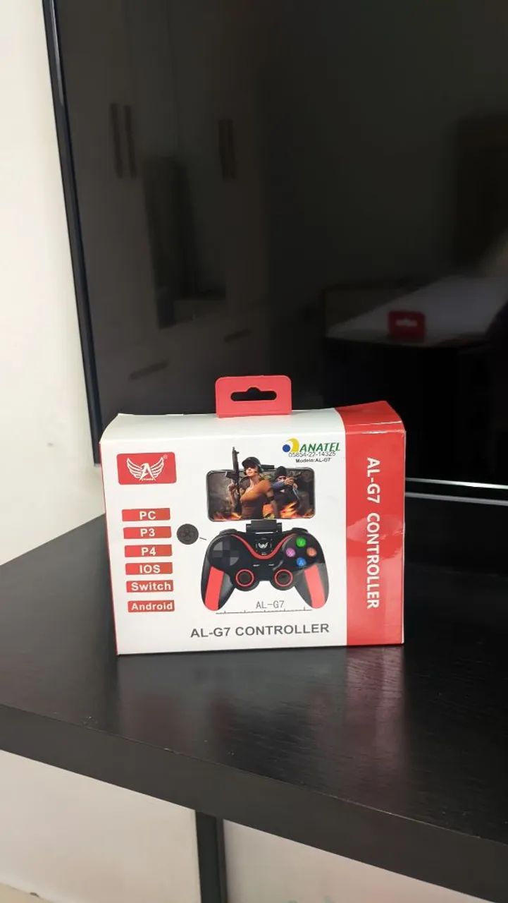 Controle de videogame sem fio bluetooth compatível com Pc e com celular.