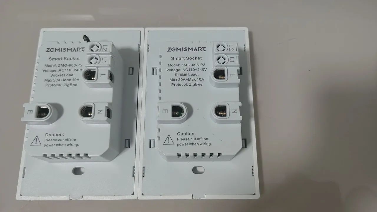 Tomadas duplas zemismart 10A e 20A zigbee - Foto 3