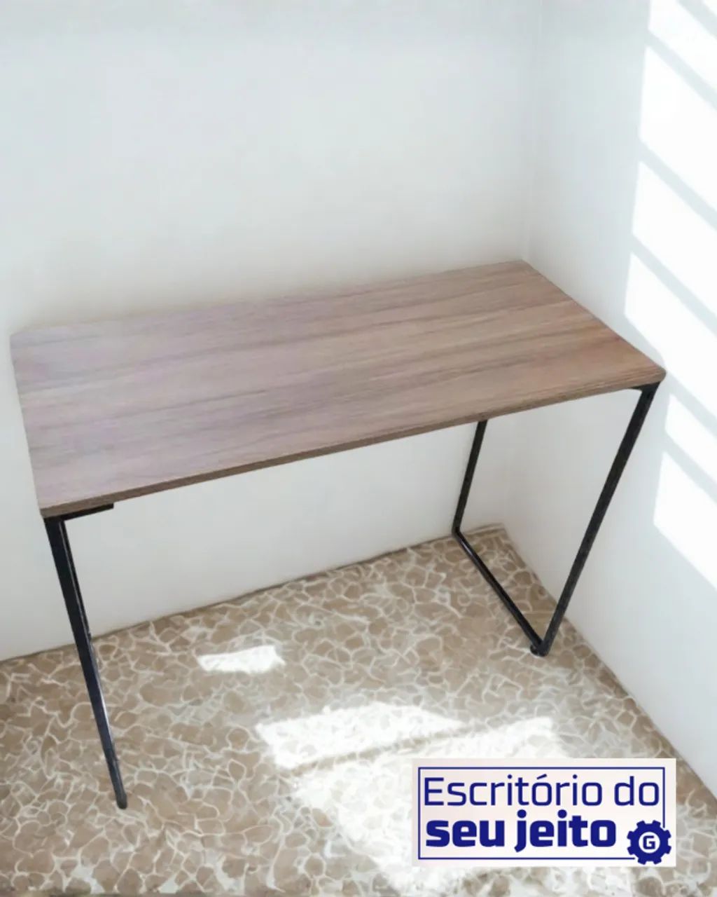 Escrivaninha NOVA Mesa de Escritório Industrial Multiuso para Notebook Computador Estudo - Foto 4