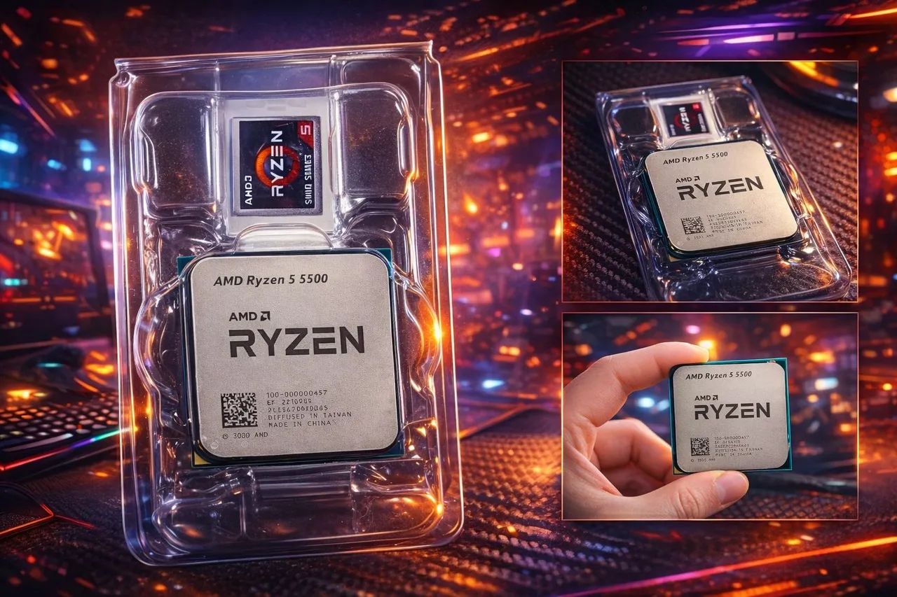 PROCESSADOR RYZEN 5 5500 - OFERTA - NOVO LACRADO - Peças de