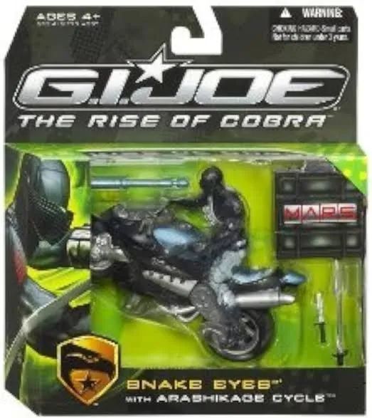 GI JOE 25TH/ROC/ SNAKE EYES WITH ARASHIKAGE CYCLE