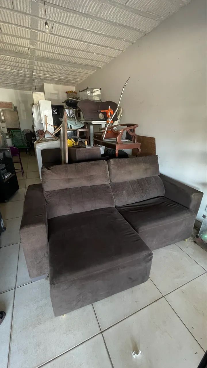 VENDO SOFÁ RETRÁTIL E RECLINÁVEL - SUPER REFORÇADO! - Foto 4