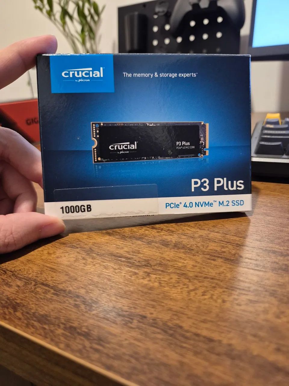 SSD NVME M.2 - Crucial P3 Plus - 1TB - PCIe 4.0 - Armazenamento