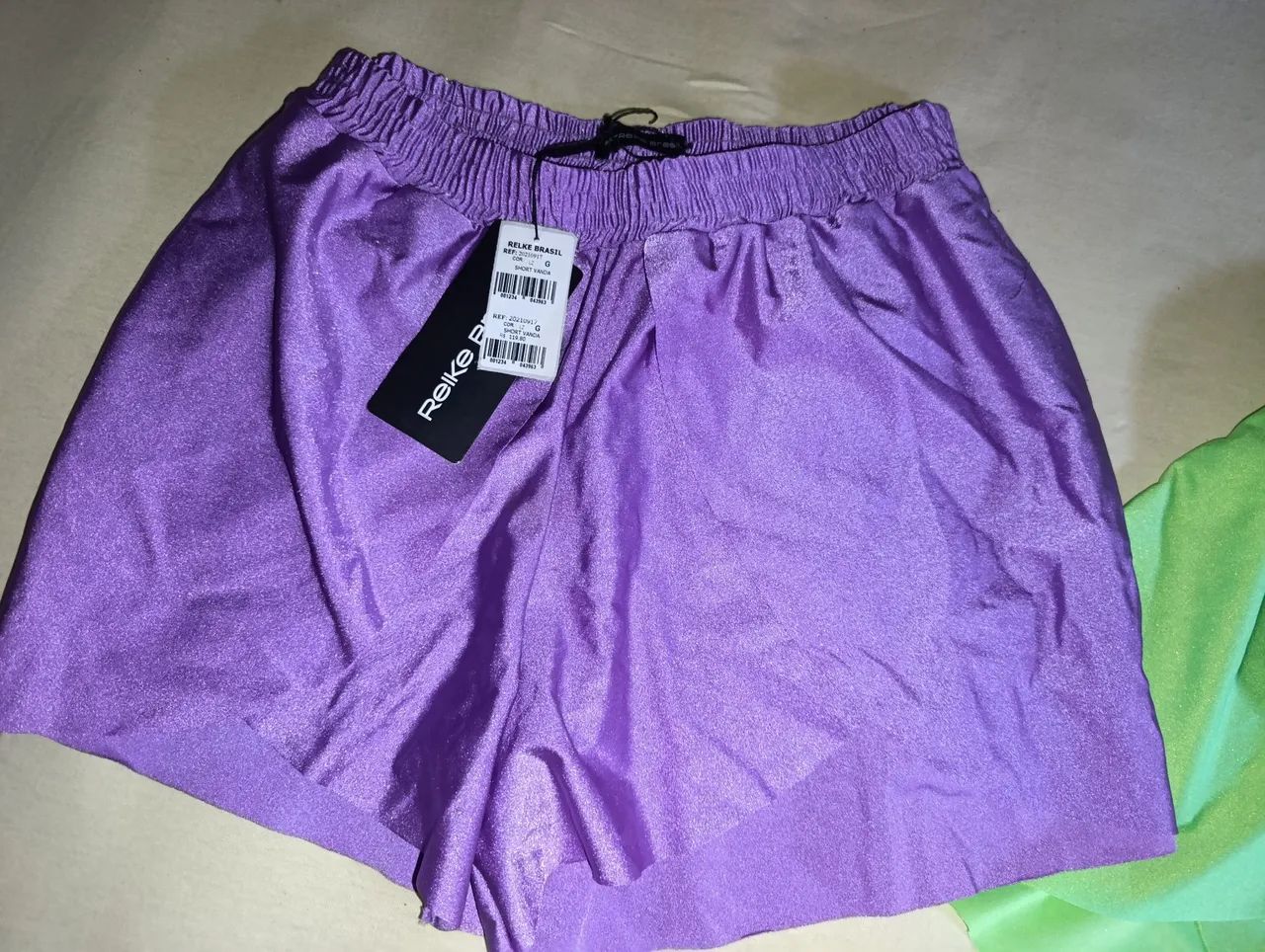 Short tecido cirrê, praiano 