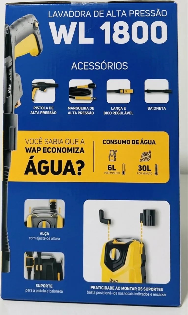 Lavadora de Alta Pressão WAP WL 1800 - Nova na Caixa! - Foto 5