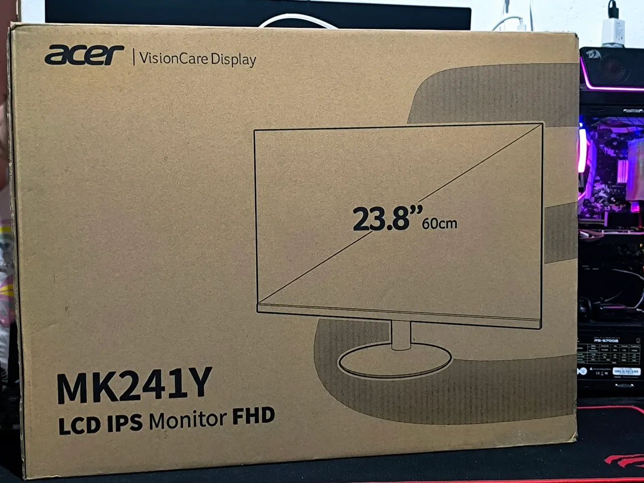Monitor gamer 24 Acer 100hz com audio integrado 