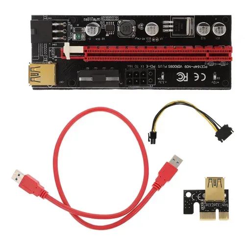 Placa Pci-e Express Riser Ver009s Plus Usb 3.0 Extensor