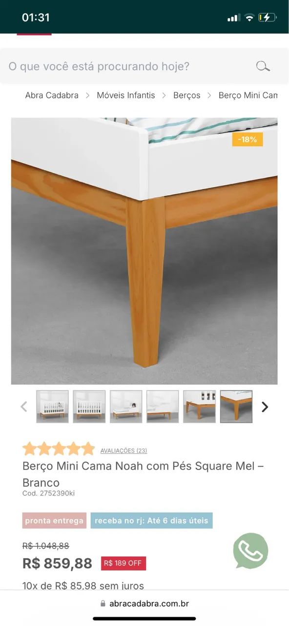 Berço vira cama Abracadabra  - Foto 5