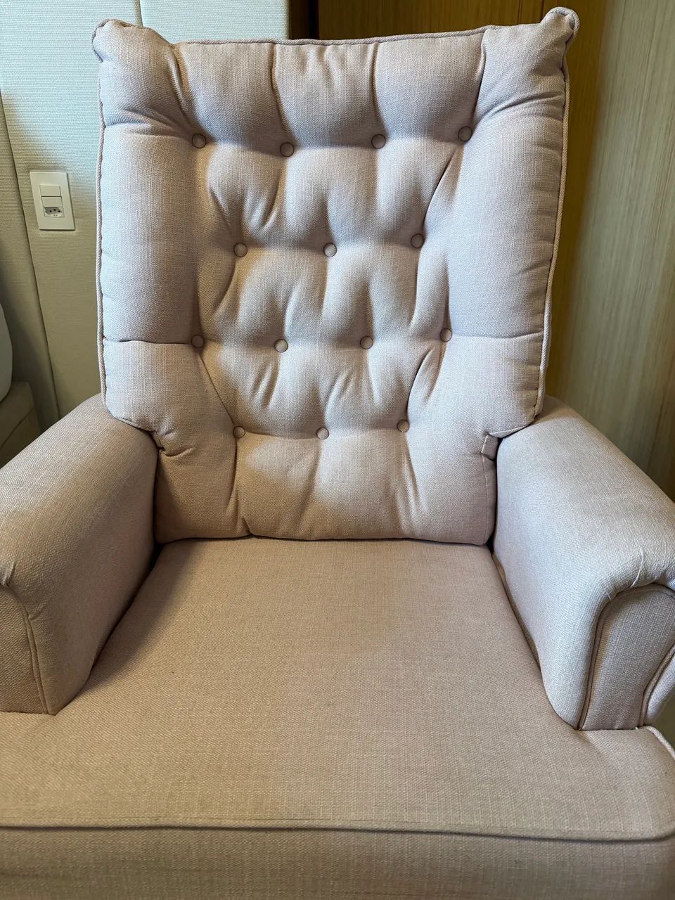 Cadeira poltrona de balanço com puff - Foto 3