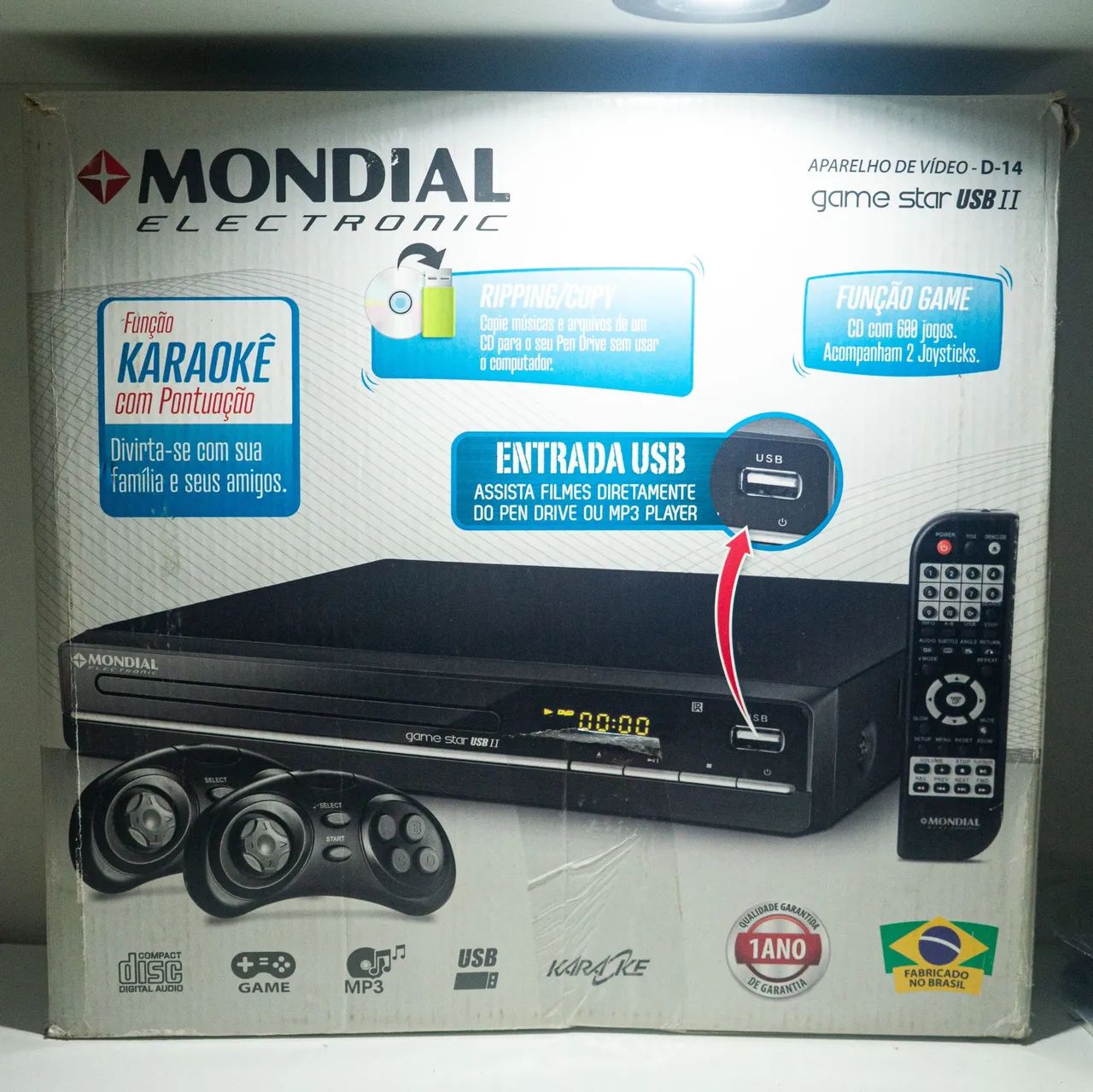 DVD Mondial na caixa