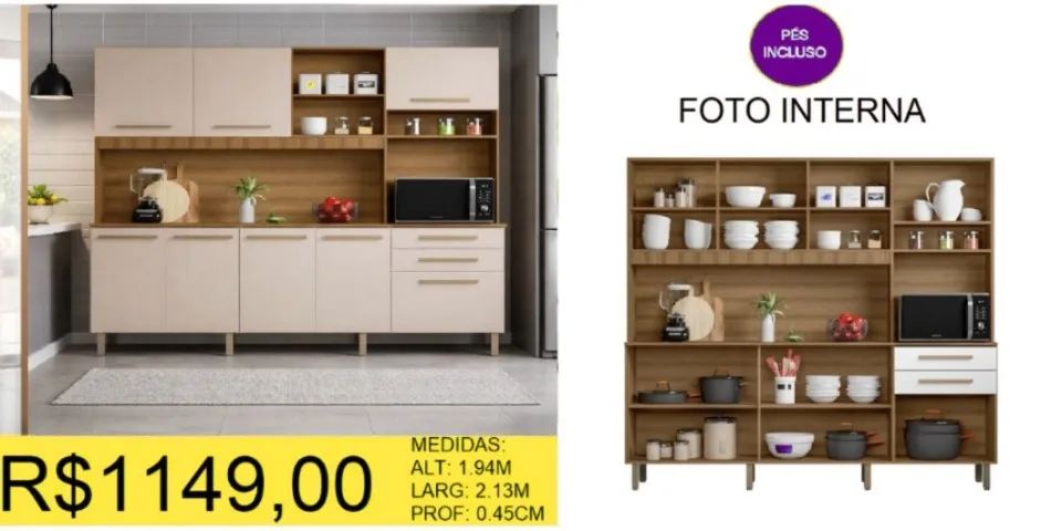 ARMARIO DE COZINHA A PRONTA-ENTREGA - Foto 2