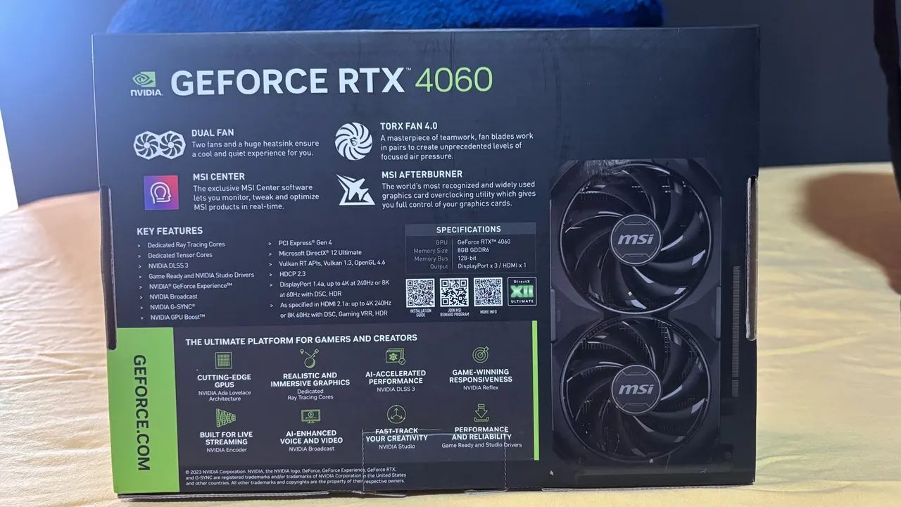 Rtx 4060 8gb (MSI Ventus) - Foto 3