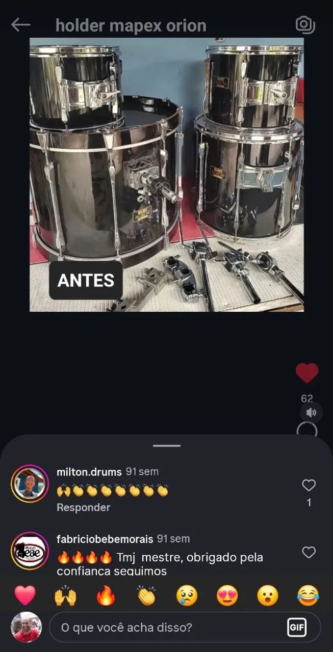 Pro-curo holder mapex orion - Foto 2