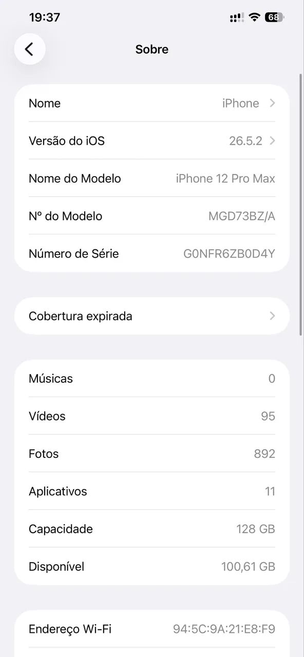 iPhone 12 Pro Max - Cinza Espacial - Envio Olx pay  - Foto 2