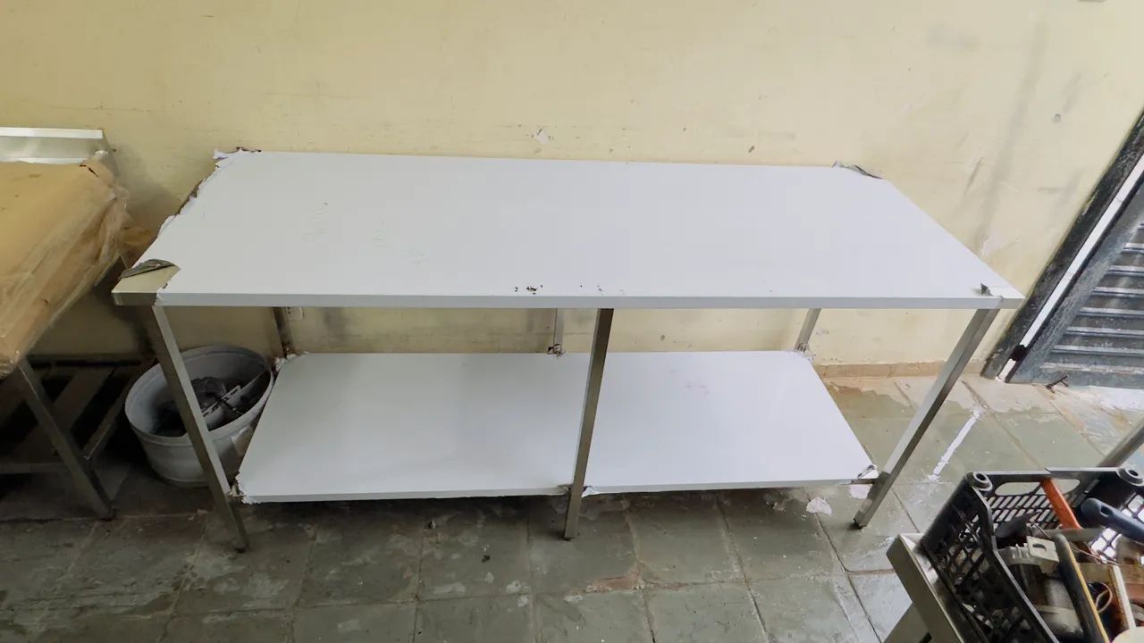 Mesa de inox 1,90 x 70cm  - Foto 5