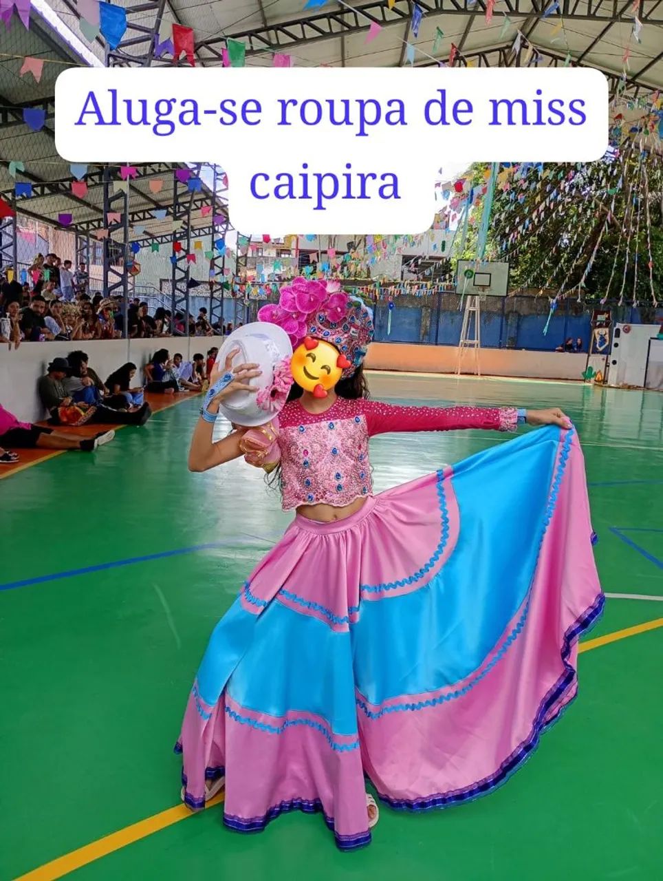 Vendo traje de Miss folclore boto cor d rosa 2