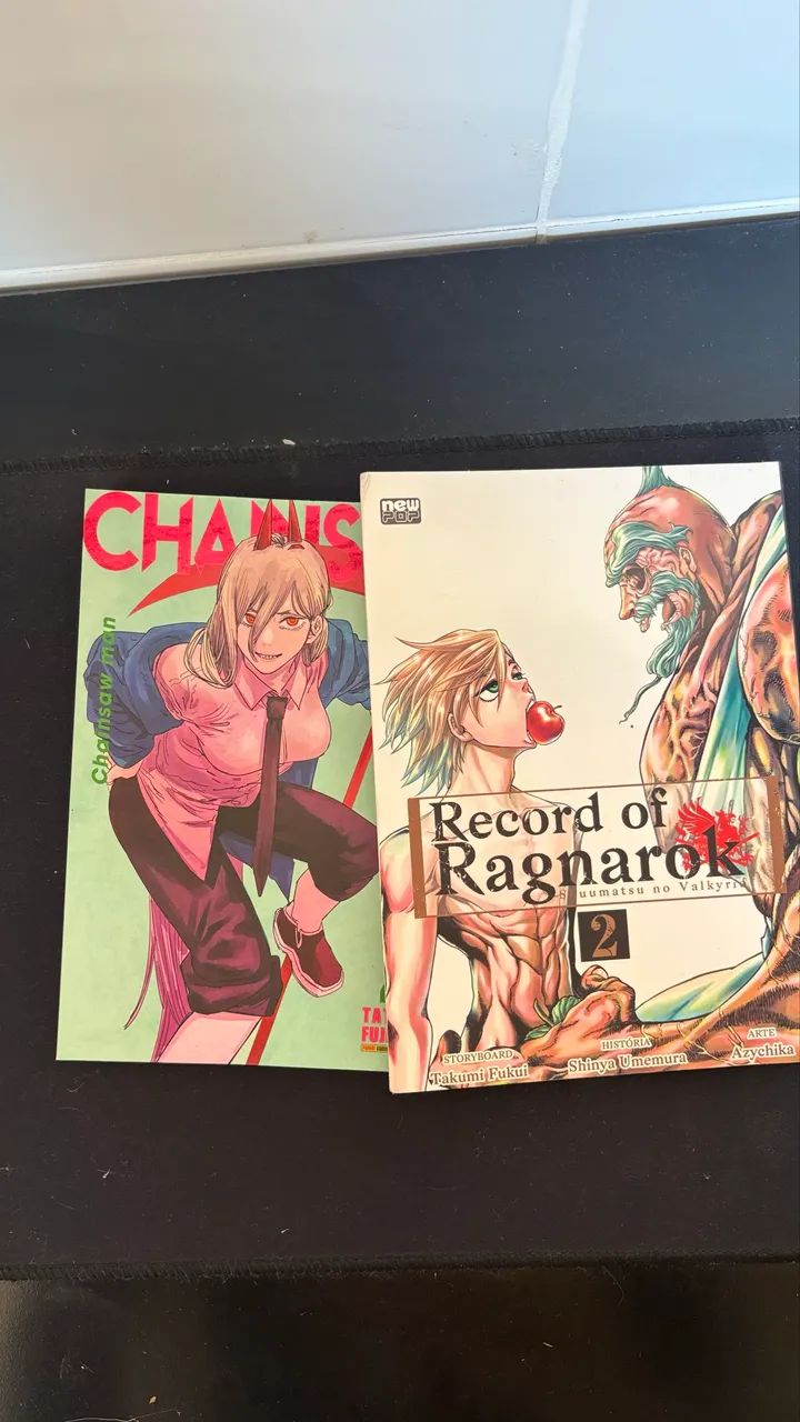 MANGÁS CHAINSAW MAN E RECORD OF RAGNAROK