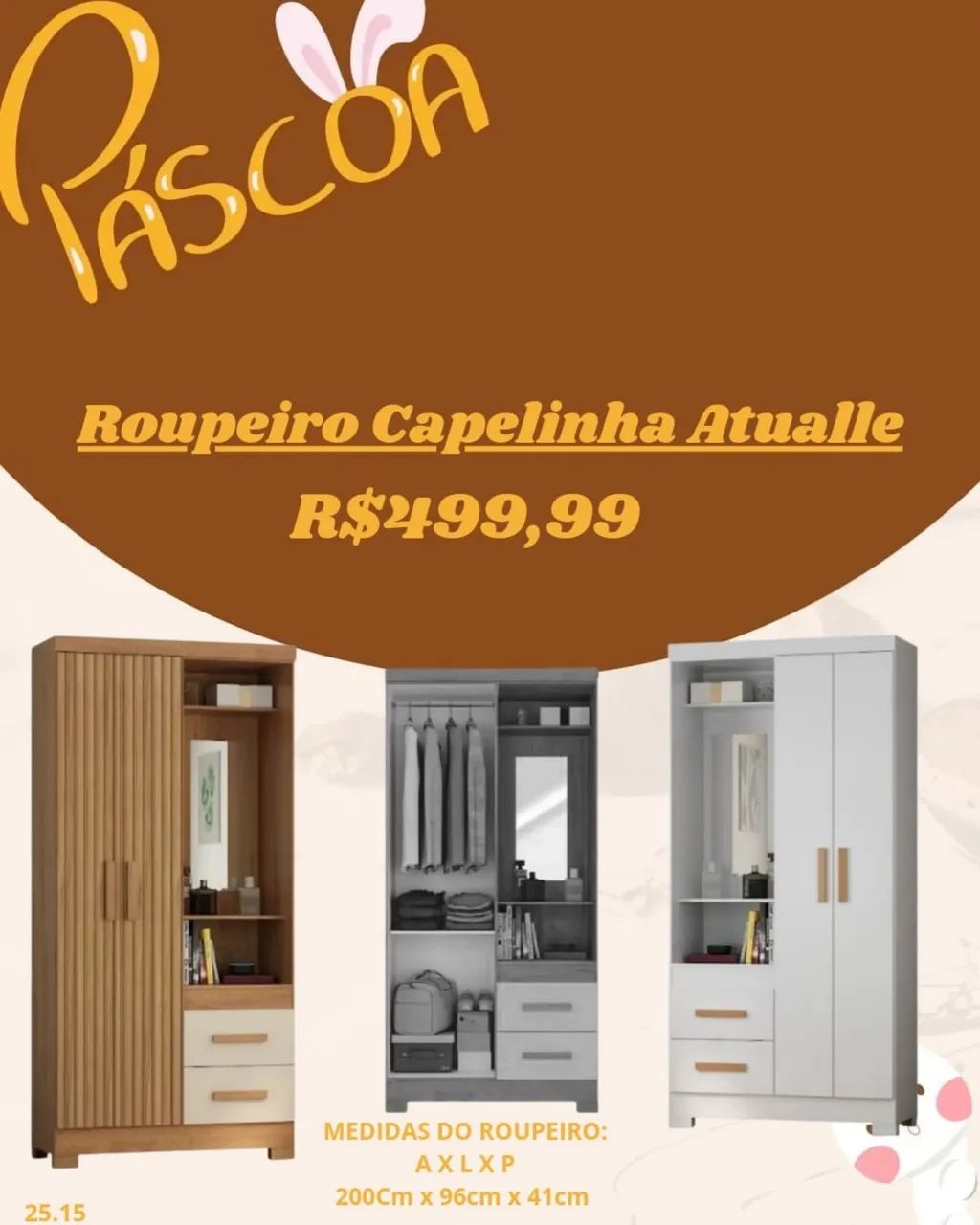 Guarda Roupa Capelinha Atualle